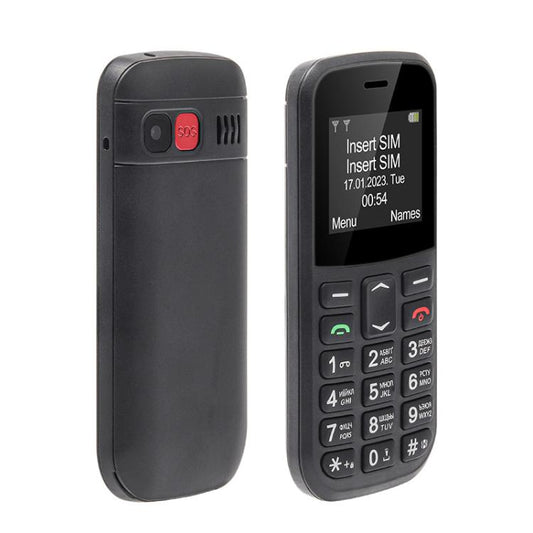 MXMID B210 Keypad Phone, 1.77 inch SC6531E, LED Flashlight, Big Keyboard Big Fonts, SOS, Network: 2G, Dual SIM, Plug:EU Plug(Blue) - Others by buy2fix | Online Shopping UK | buy2fix