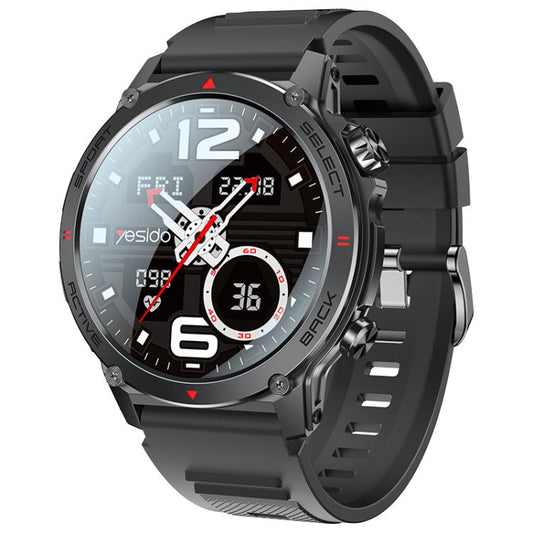 Yesido IO31 1.43 inch AMOLED Screen Smart Watch Support BT Call / Heart Rate(Black) - Smart Watches by Yesido | Online Shopping UK | buy2fix