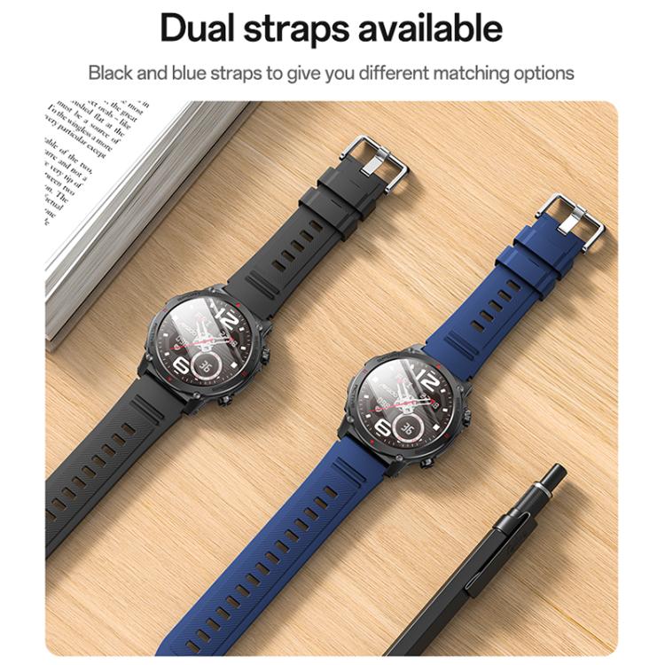 Yesido IO31 1.43 inch AMOLED Screen Smart Watch Support BT Call / Heart Rate(Black) - Smart Watches by Yesido | Online Shopping UK | buy2fix
