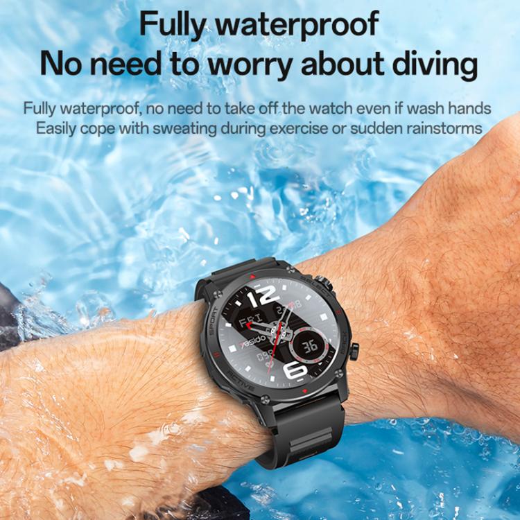 Yesido IO31 1.43 inch AMOLED Screen Smart Watch Support BT Call / Heart Rate(Black) - Smart Watches by Yesido | Online Shopping UK | buy2fix