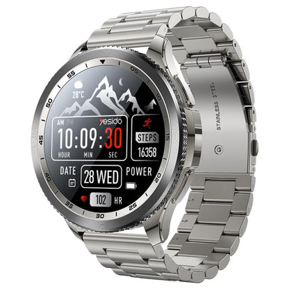 Yesido IO34 1.43 inch AMOLED Screen Metal Smart Watch Support BT Call(Grey) - Smart Watches by Yesido | Online Shopping UK | buy2fix
