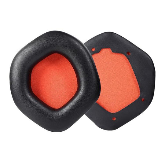 1 Pair Snap-on Replacement Earpads For ASUS ROG Strix7.1, Material:Protein Leather(Black Orange)