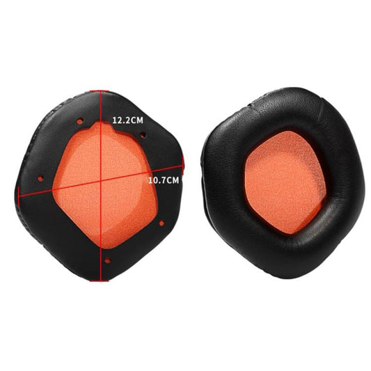 1 Pair Snap-on Replacement Earpads For ASUS ROG Strix7.1, Material:Football Net Fabric(Black Grey) - Earmuff & Pad by buy2fix | Online Shopping UK | buy2fix