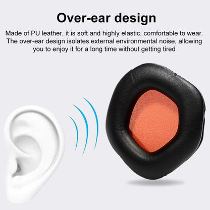 1 Pair Snap-on Replacement Earpads For ASUS ROG Strix7.1, Material:Ice Silk Fabric(Black Grey) - Earmuff & Pad by buy2fix | Online Shopping UK | buy2fix