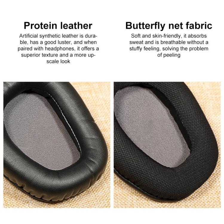 1 Pair Snap-on Replacement Earpads For ASUS Centurioner, Material:Net Fabric(Black) - Earmuff & Pad by buy2fix | Online Shopping UK | buy2fix