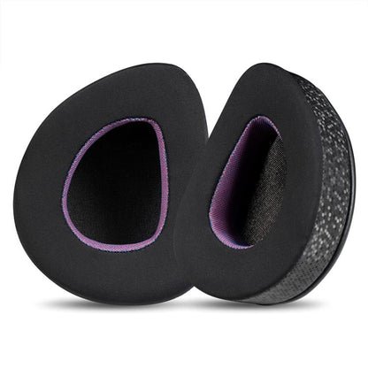 2pcs Insert Replacement Earpads For ASUS ROG Delta S, Material:Ice Leather Fabric(Black Purple) - Earmuff & Pad by buy2fix | Online Shopping UK | buy2fix