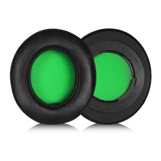 1 Pair Rotating Snap-on Replacement Earpads For Razer Kraken Pro V2, Material:Lambskin(Black Green) - Earmuff & Pad by buy2fix | Online Shopping UK | buy2fix