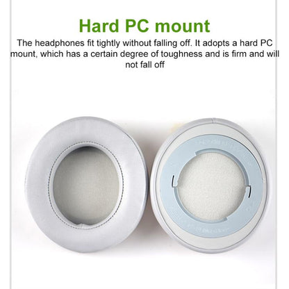 1 Pair Rotating Snap-on Replacement Earpads For Razer Kraken Pro V2, Material:Protein Leather Ice Silk Fabric(Grey) - Earmuff & Pad by buy2fix | Online Shopping UK | buy2fix