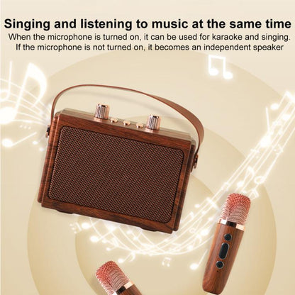 H1 Portable Outdoor Bluetooth Wireless Smart Speaker with Microphone(Wood Grain) - Desktop Speaker by buy2fix | Online Shopping UK | buy2fix
