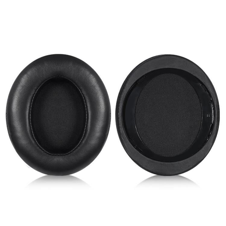 2pcs Lambskin Splicing Earphone Replacement Earpads Pads For Philips SHP9500(Black) - Earmuff & Pad by buy2fix | Online Shopping UK | buy2fix