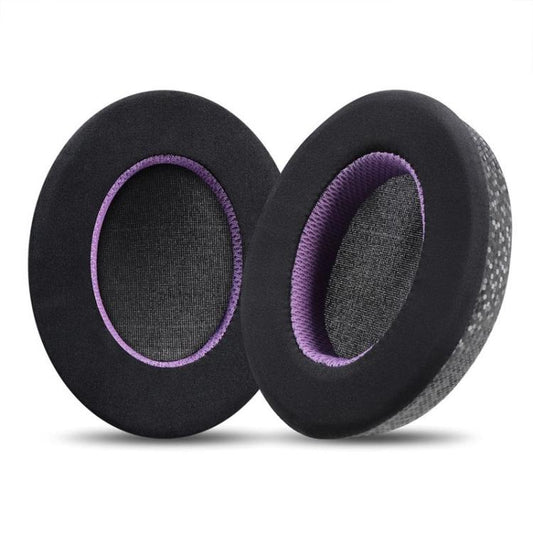 2pcs Insert Replacement Earpads For Razer Standard X / Kraken X / V3 X, Material:Ice Leather Fabric(Black Purple) - Earmuff & Pad by buy2fix | Online Shopping UK | buy2fix