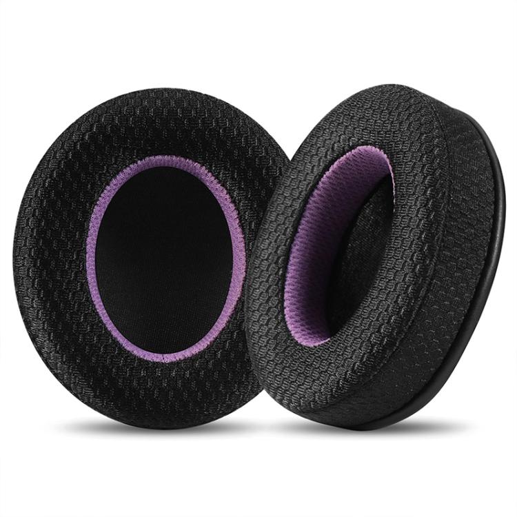 2pcs Insert Replacement Earpads For Razer Standard X / Kraken X / V3 X, Material:Net Fabric(Black Purple) - Earmuff & Pad by buy2fix | Online Shopping UK | buy2fix