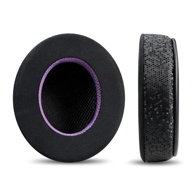 2pcs Insert Replacement Earpads For Razer Standard X / Kraken X / V3 X, Material:Ice Leather Fabric(Black Purple) - Earmuff & Pad by buy2fix | Online Shopping UK | buy2fix