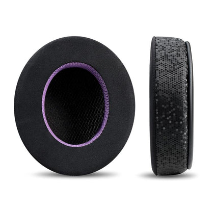 2pcs Insert Replacement Earpads For Razer Standard X / Kraken X / V3 X, Material:Ice Leather Fabric(Black Purple) - Earmuff & Pad by buy2fix | Online Shopping UK | buy2fix