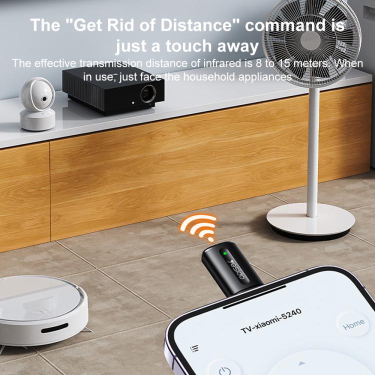 Yesido EC26C Type-C Mobile Phone Smart Remote Control Infrared Transmitter(Black) - Phone Remote Control by Yesido | Online Shopping UK | buy2fix