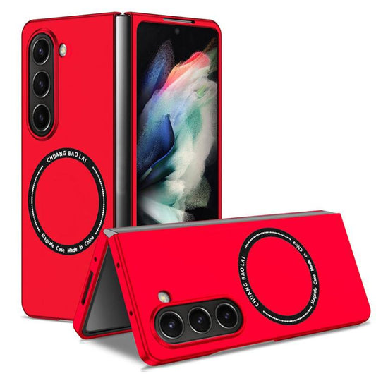 For Samsung Galaxy Z Fold7 Kalebol MagSafe Shockproof Frosted PC Phone Case(Red) - Galaxy Z Fold7 5G Cases by Kalebol | Online Shopping UK | buy2fix