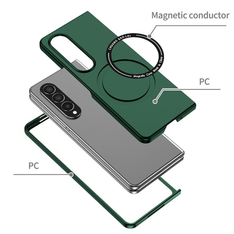 For Samsung Galaxy Z Fold7 Kalebol MagSafe Shockproof Frosted PC Phone Case(Wine Red) - Galaxy Z Fold7 5G Cases by Kalebol | Online Shopping UK | buy2fix