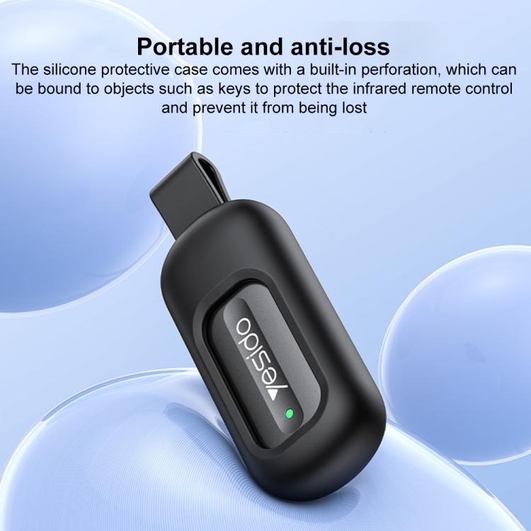 Yesido EC26L 8 Pin Mobile Phone Smart Remote Control Infrared Transmitter(Black) - Phone Remote Control by Yesido | Online Shopping UK | buy2fix