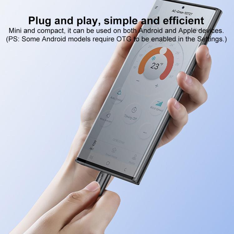 Yesido EC26L 8 Pin Mobile Phone Smart Remote Control Infrared Transmitter(Black) - Phone Remote Control by Yesido | Online Shopping UK | buy2fix