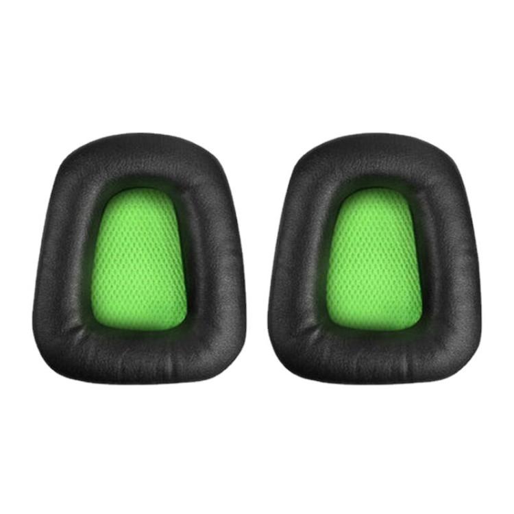 2pcs Insert Replacement Earpads For Razer Electra V1 / V2, Material:Protein Leather(Black Green) - Earmuff & Pad by buy2fix | Online Shopping UK | buy2fix