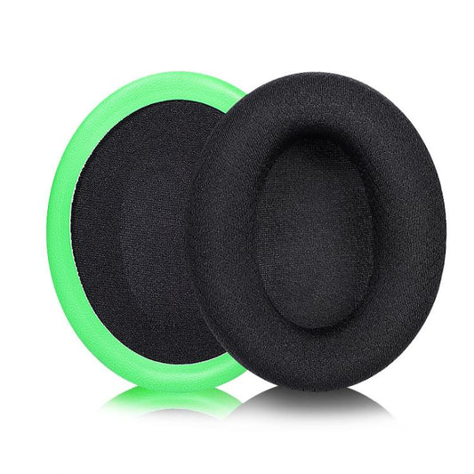 2pcs Insert Replacement Earpads For Razer Kaira, Material:Football Net Fabric(Black Green) - Earmuff & Pad by buy2fix | Online Shopping UK | buy2fix