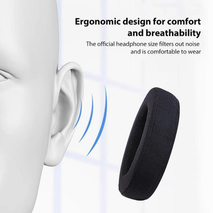 2pcs Lambskin Punching Splicing Earphone Replacement Earpads Pads For Philips SHP9500(Black) - Earmuff & Pad by buy2fix | Online Shopping UK | buy2fix