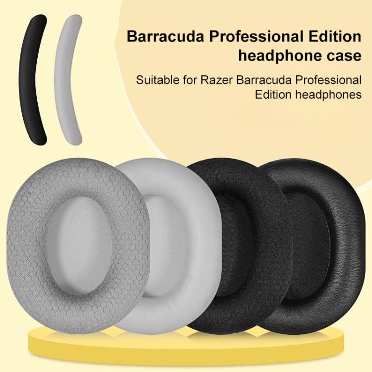 2pcs Insert Replacement Earpads For Razer Barracuda / Barracuda X, Material:Football Net Fabric(Black) - Earmuff & Pad by buy2fix | Online Shopping UK | buy2fix