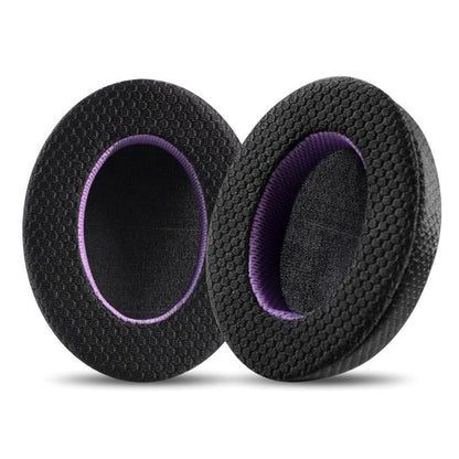 2 Pack Breathable Mesh Earphone Replacement Earpads Pads For Philips SHP9500(Black Purple) - Earmuff & Pad by buy2fix | Online Shopping UK | buy2fix