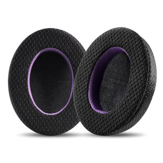 2 Pack Breathable Mesh Earphone Replacement Earpads Pads For Philips SHP9500(Black Purple) - Earmuff & Pad by buy2fix | Online Shopping UK | buy2fix