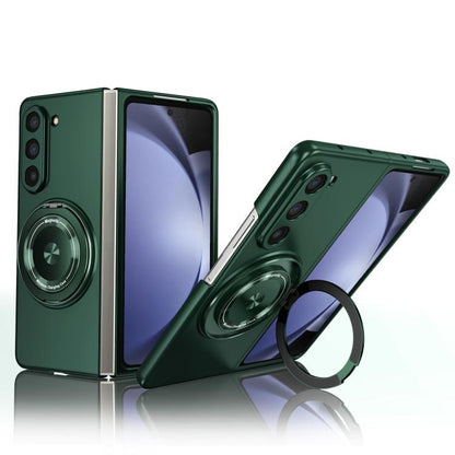 For Samsung Galaxy Z Fold7 Kalebol MagSafe Rotation Holder PC Phone Case(Deep Green) - Galaxy Z Fold7 5G Cases by Kalebol | Online Shopping UK | buy2fix