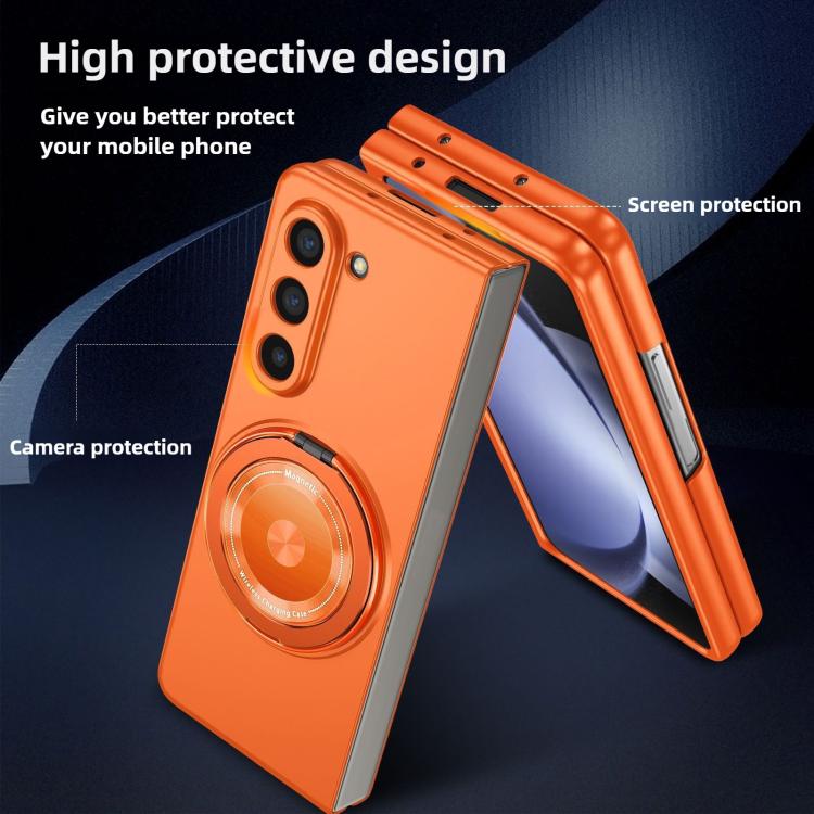 For Samsung Galaxy Z Fold7 Kalebol MagSafe Rotation Holder PC Phone Case(Royal Blue) - Galaxy Z Fold7 5G Cases by Kalebol | Online Shopping UK | buy2fix