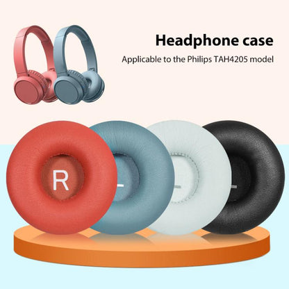 1 Pair Protein Leather Earphone Replacement Earpads Pads For Philips TAH4105(Grey) - Earmuff & Pad by buy2fix | Online Shopping UK | buy2fix