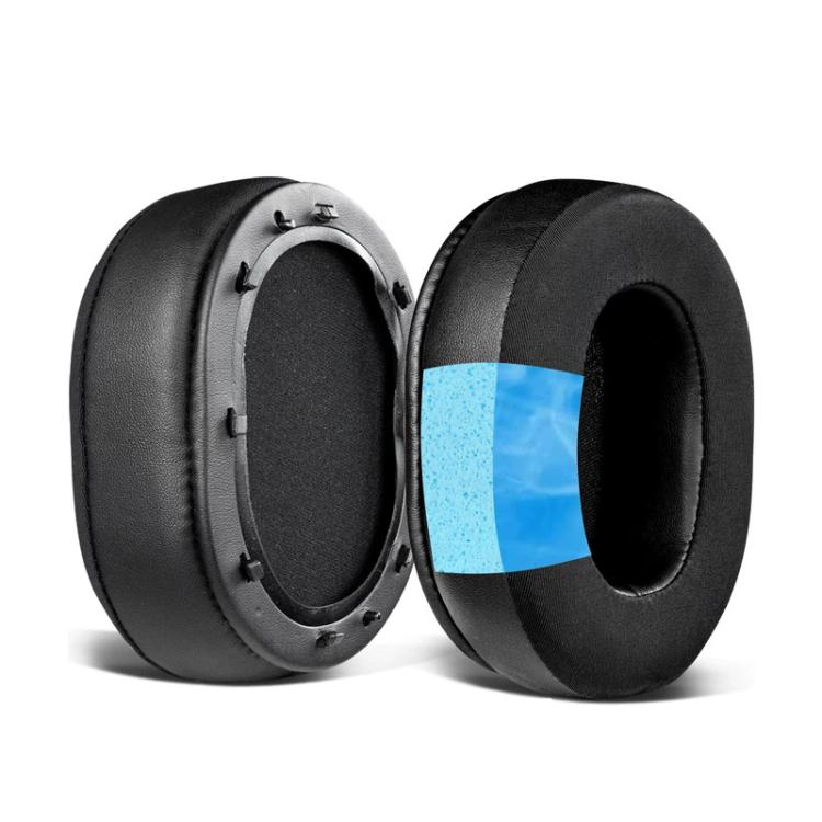 2pcs Push Snap-on Replacement Earpads For Razer BlackShark  V2 / V2 Pro, Material:Protein Leather Ice Silk Fabric(Black) - Earmuff & Pad by buy2fix | Online Shopping UK | buy2fix