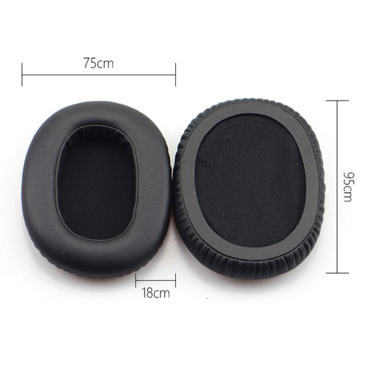 For DENON AH-MM400 2pcs Insert Lambskin Replacement Earpads(Black) - Earmuff & Pad by buy2fix | Online Shopping UK | buy2fix