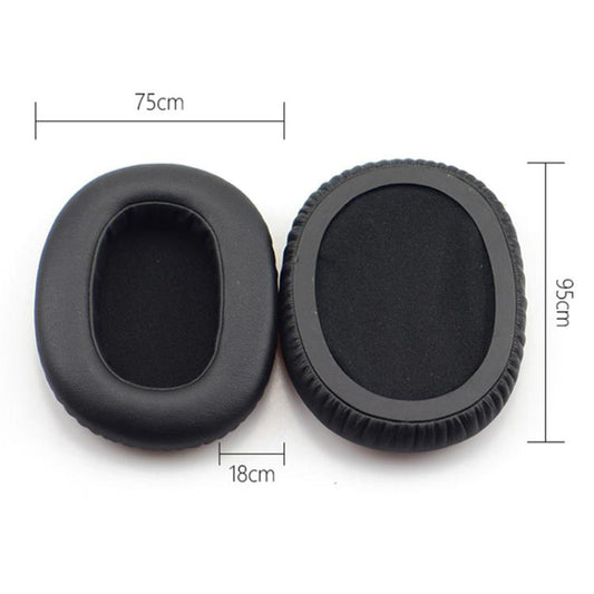 For DENON AH-MM400 2pcs Insert Lambskin Replacement Earpads(Black) - Earmuff & Pad by buy2fix | Online Shopping UK | buy2fix