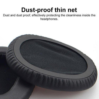For DENON AH-MM400 2pcs Insert Lambskin Replacement Earpads(Black) - Earmuff & Pad by buy2fix | Online Shopping UK | buy2fix