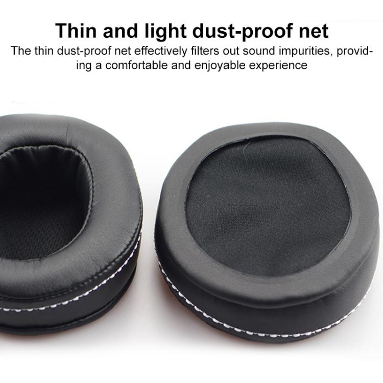 For DENON AH-D600 / D7100 1 Pair Insert Lambskin Replacement Earpads(Black) - Earmuff & Pad by buy2fix | Online Shopping UK | buy2fix