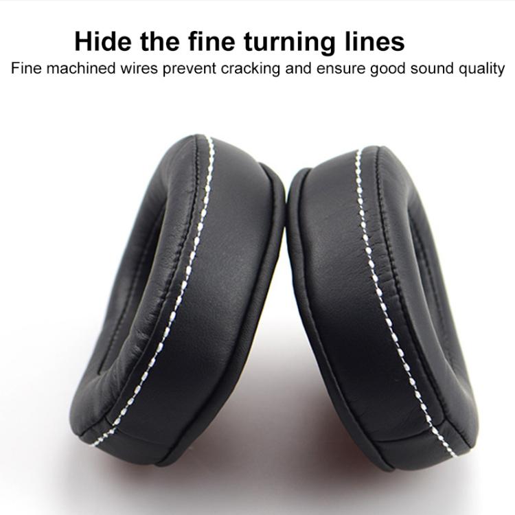 For DENON AH-D600 / D7100 1 Pair Insert Lambskin Replacement Earpads(Black) - Earmuff & Pad by buy2fix | Online Shopping UK | buy2fix