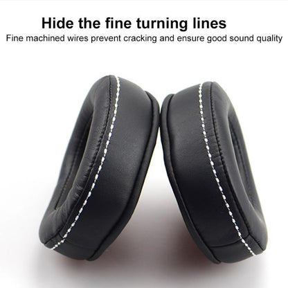 For DENON AH-D600 / D7100 1 Pair Insert Lambskin Replacement Earpads(Black) - Earmuff & Pad by buy2fix | Online Shopping UK | buy2fix