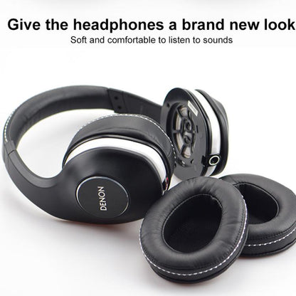 For DENON AH-D600 / D7100 1 Pair Insert Lambskin Replacement Earpads(Black) - Earmuff & Pad by buy2fix | Online Shopping UK | buy2fix