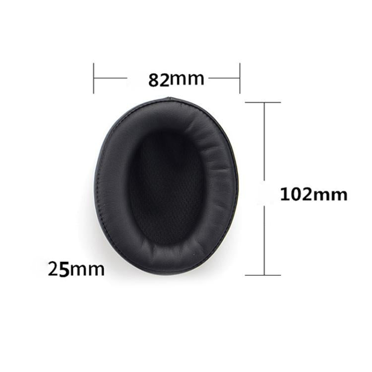 2pcs Push-on Replacement Earpads For DENON AH D1100 / AH-NC800, Material:Protein Leather(Black) - Earmuff & Pad by buy2fix | Online Shopping UK | buy2fix