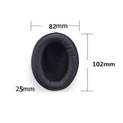 2pcs Push-on Replacement Earpads For DENON AH D1100 / AH-NC800, Material:Protein Leather(Black) - Earmuff & Pad by buy2fix | Online Shopping UK | buy2fix