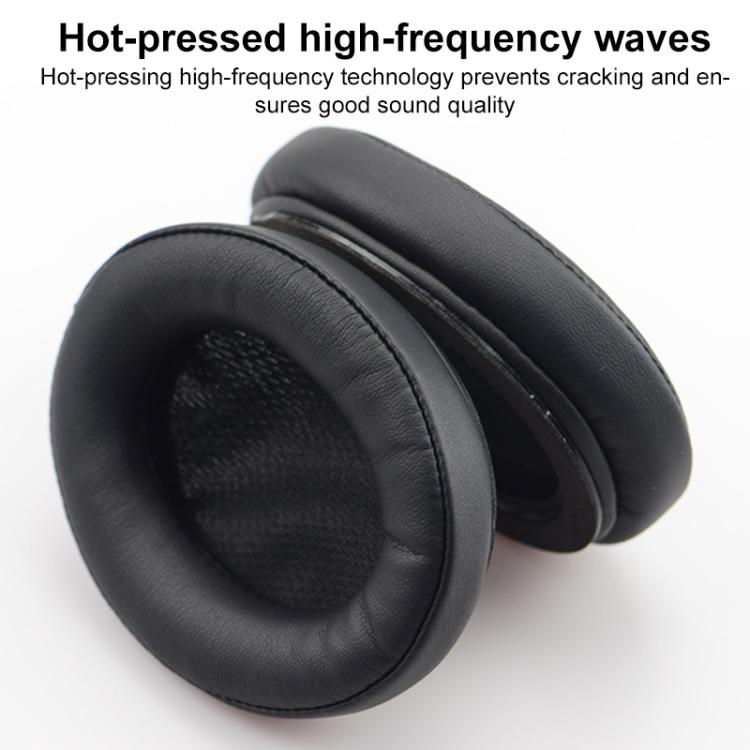 2pcs Push-on Replacement Earpads For DENON AH D1100 / AH-NC800, Material:Protein Leather(Black) - Earmuff & Pad by buy2fix | Online Shopping UK | buy2fix