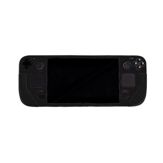 For Steam Deck Game Console Silicone One-piece Protective Case(Black)