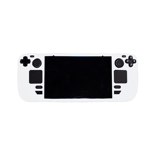 For Steam Deck Game Console Silicone One-piece Protective Case(White)