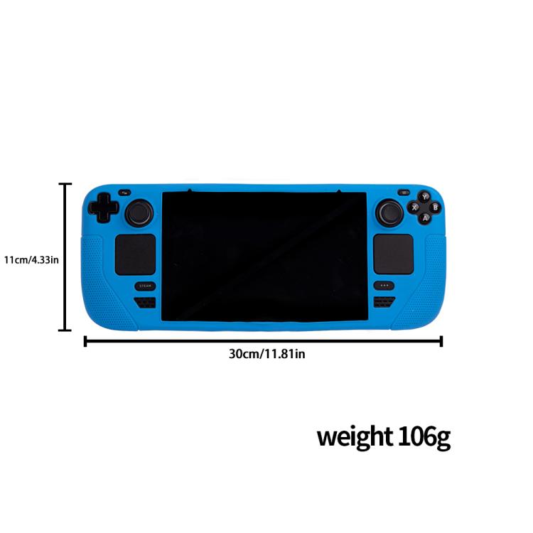 For Steam Deck Game Console Silicone One-piece Protective Case(White) - Cover Case by buy2fix | Online Shopping UK | buy2fix