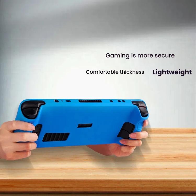 For Steam Deck Game Console Silicone One-piece Protective Case(Blue) - Cover Case by buy2fix | Online Shopping UK | buy2fix