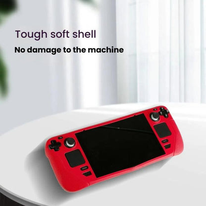 For Steam Deck Game Console Silicone One-piece Protective Case(Blue) - Cover Case by buy2fix | Online Shopping UK | buy2fix