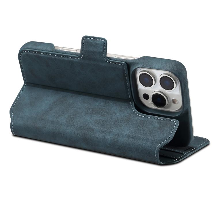For iPhone 16 Pro Denior B07 MagSafe Detachable Leather Phone Case(Blue) - iPhone 16 Pro Cases by Denior | Online Shopping UK | buy2fix