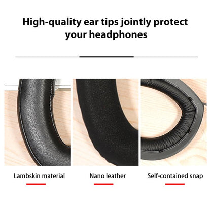 2pcs Snap-on Replacement Earpads For Sennheiser HD700, Material:Lambskin Stitching(Black) - Earmuff & Pad by buy2fix | Online Shopping UK | buy2fix